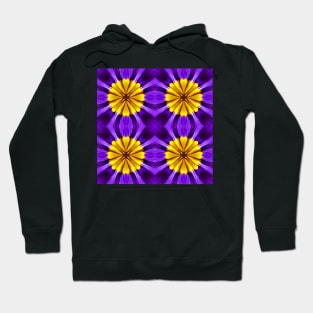 Royal Purple Violet Primrose With Gold Pattern 2 Hoodie